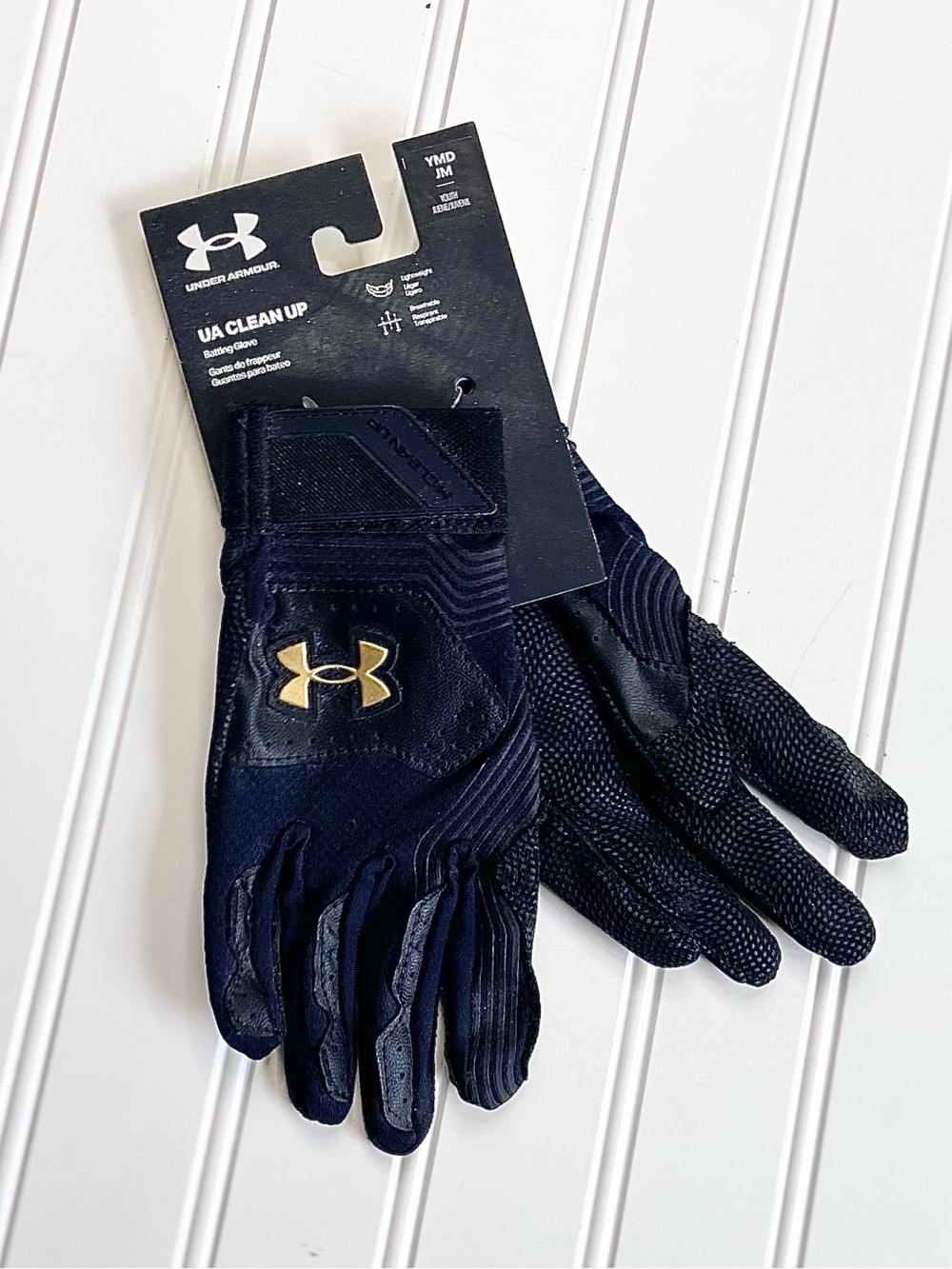 NWT UA Cleanup Youth Batting Gloves